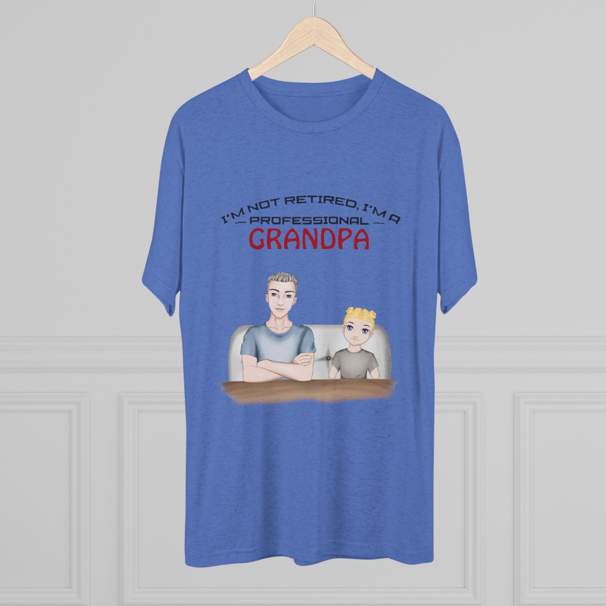 Professional Grandpa | Unisex Tri-Blend Crew Tee